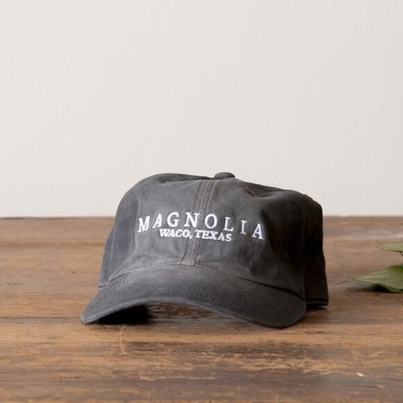 Magnolia Waco Texas Gray Distressed Baseball Cap Joanna Gaines Fixer Upper Hat - Picture 1 of 6